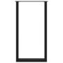 Voir la diapositive 5 : VIDAXL Pieds de table basse forme de U 2 pcs noir 60x(110-111)cm acier