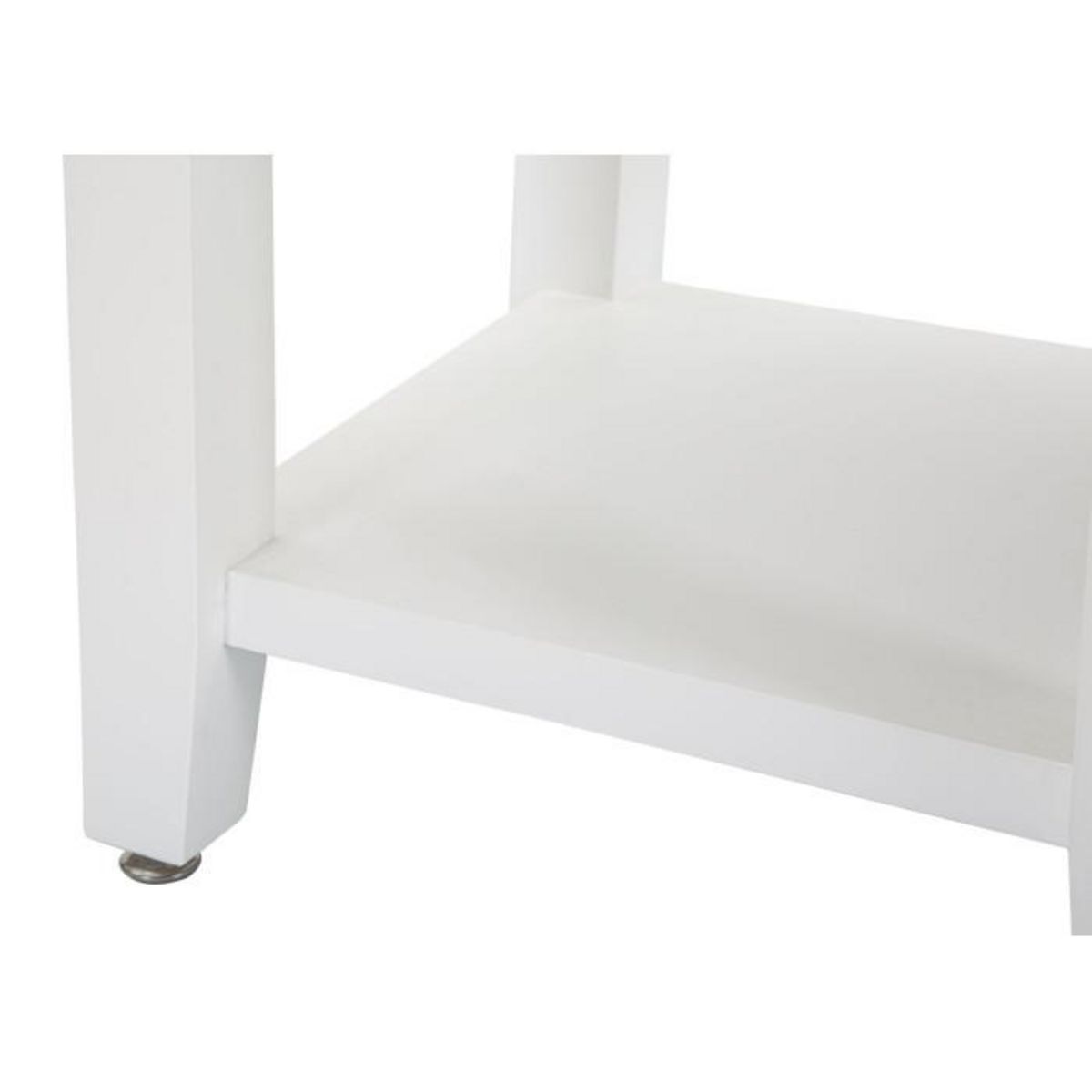 Paris Prix Table de Chevet en Bois  Shine  54cm Blanc