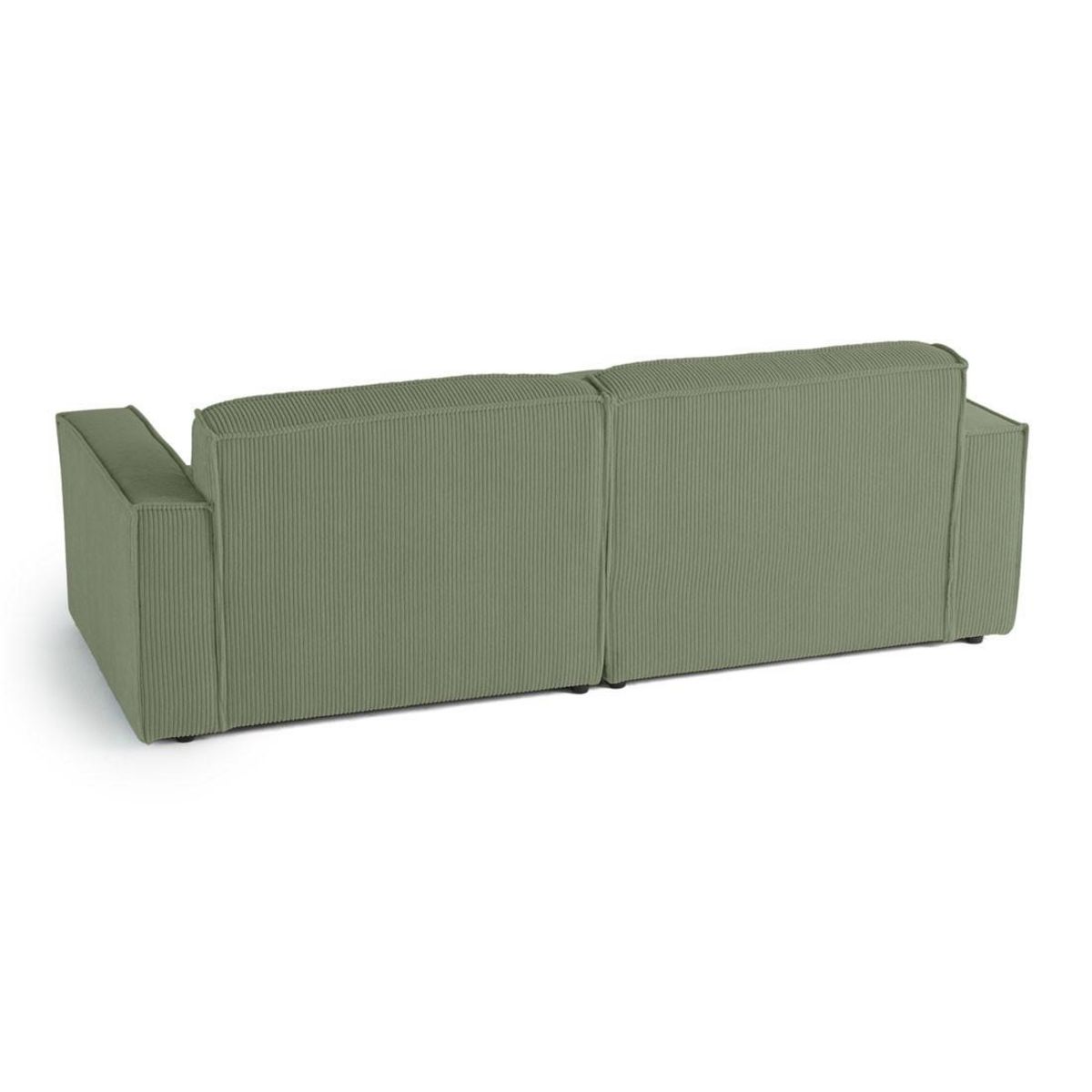 LISA DESIGN Spiaggia - canapé d'angle gauche - 4 places - en velours côtelé