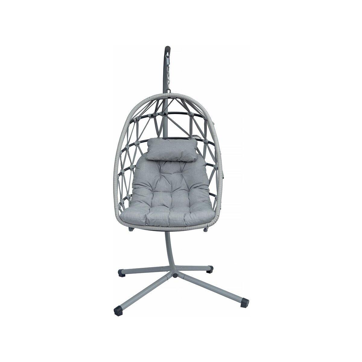 Habitat et Jardin Fauteuil oeuf de jardin suspendu  Cony  - Gris