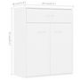 Voir la diapositive 6 : VIDAXL Buffet blanc 60x30x75 cm bois d'ingenierie