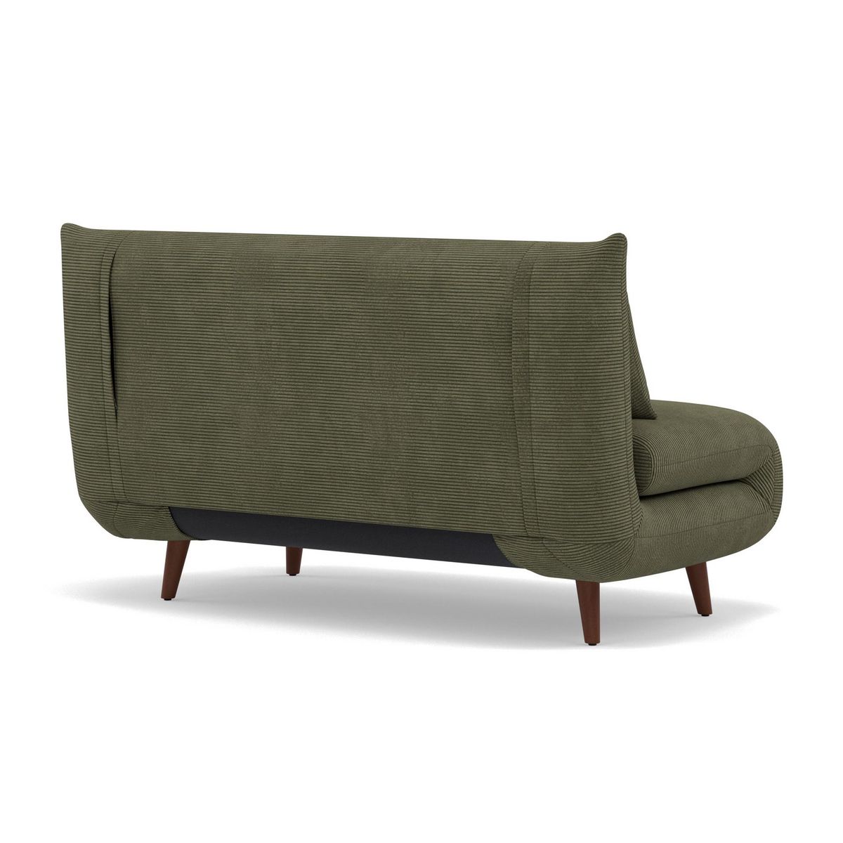 BEST MOBILIER Lumi - banquette convertible clic-clac 2 places en velours côtelé