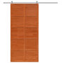 Voir la diapositive 3 : VIDAXL Porte de grange marron cire 100x208 cm bois massif de pin