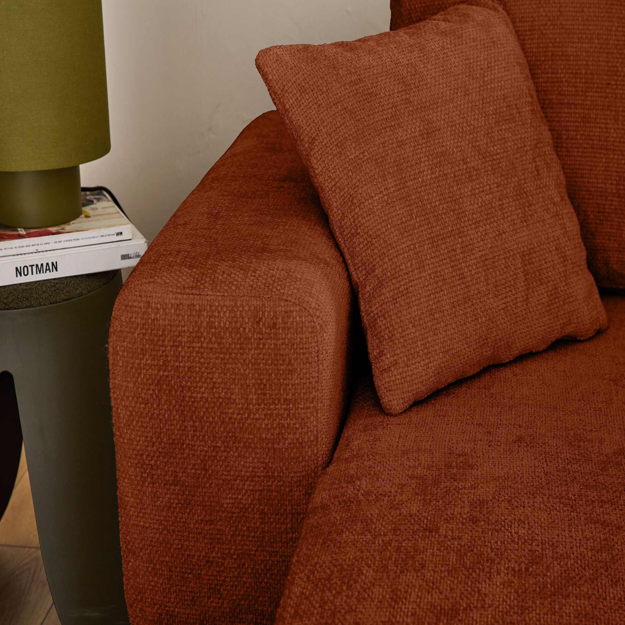 Voir la diapositive 4 : BEST MOBILIER Milan - canapé d'angle réversible 4 places - convertible avec coffre - en velours texturé