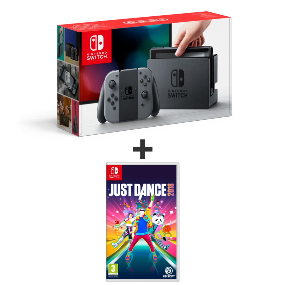 Console Nintendo Switch Joy-Con Grise + Just Dance 2018