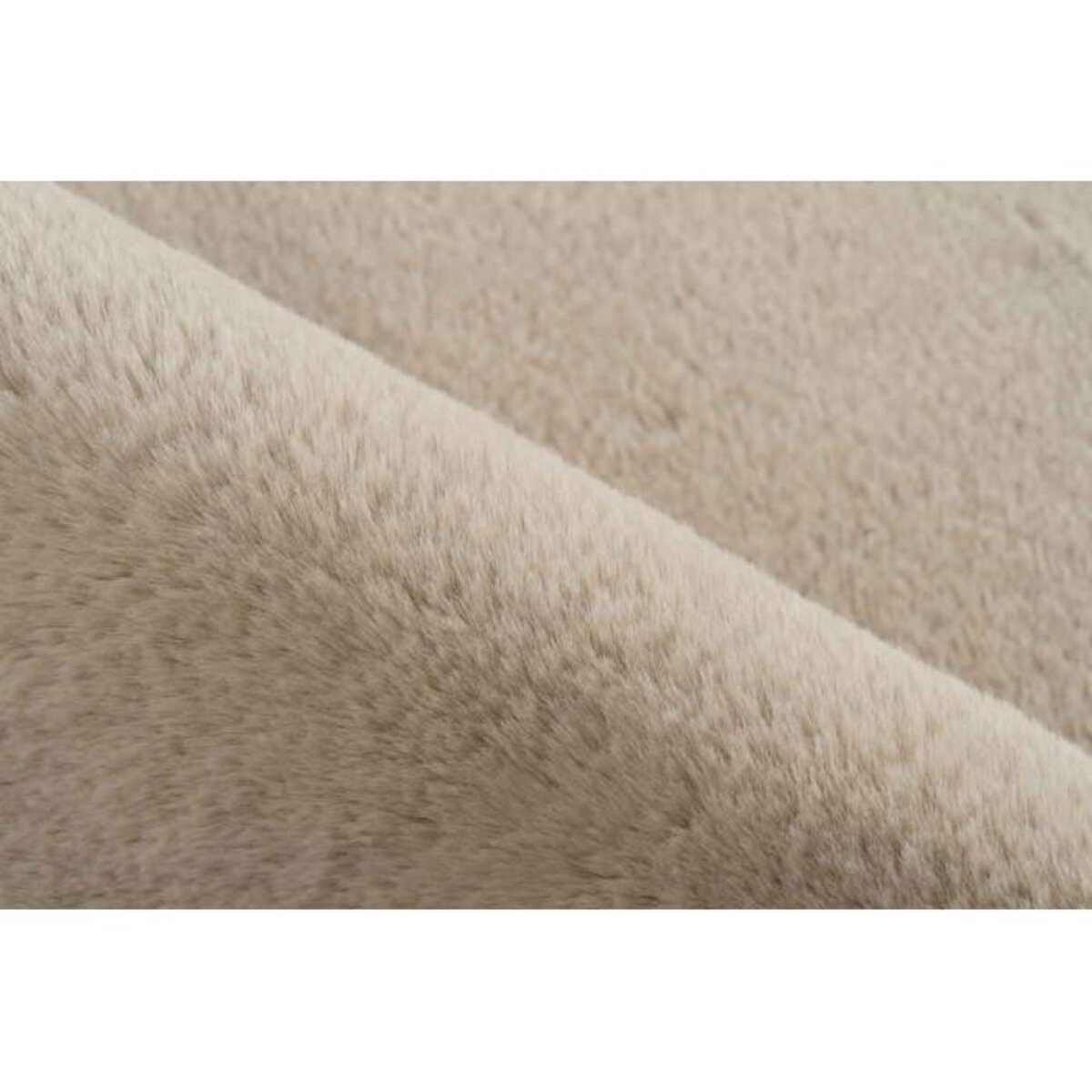 Paris Prix Tapis de Bain Fait à la Main  Rabbit  100cm Beige