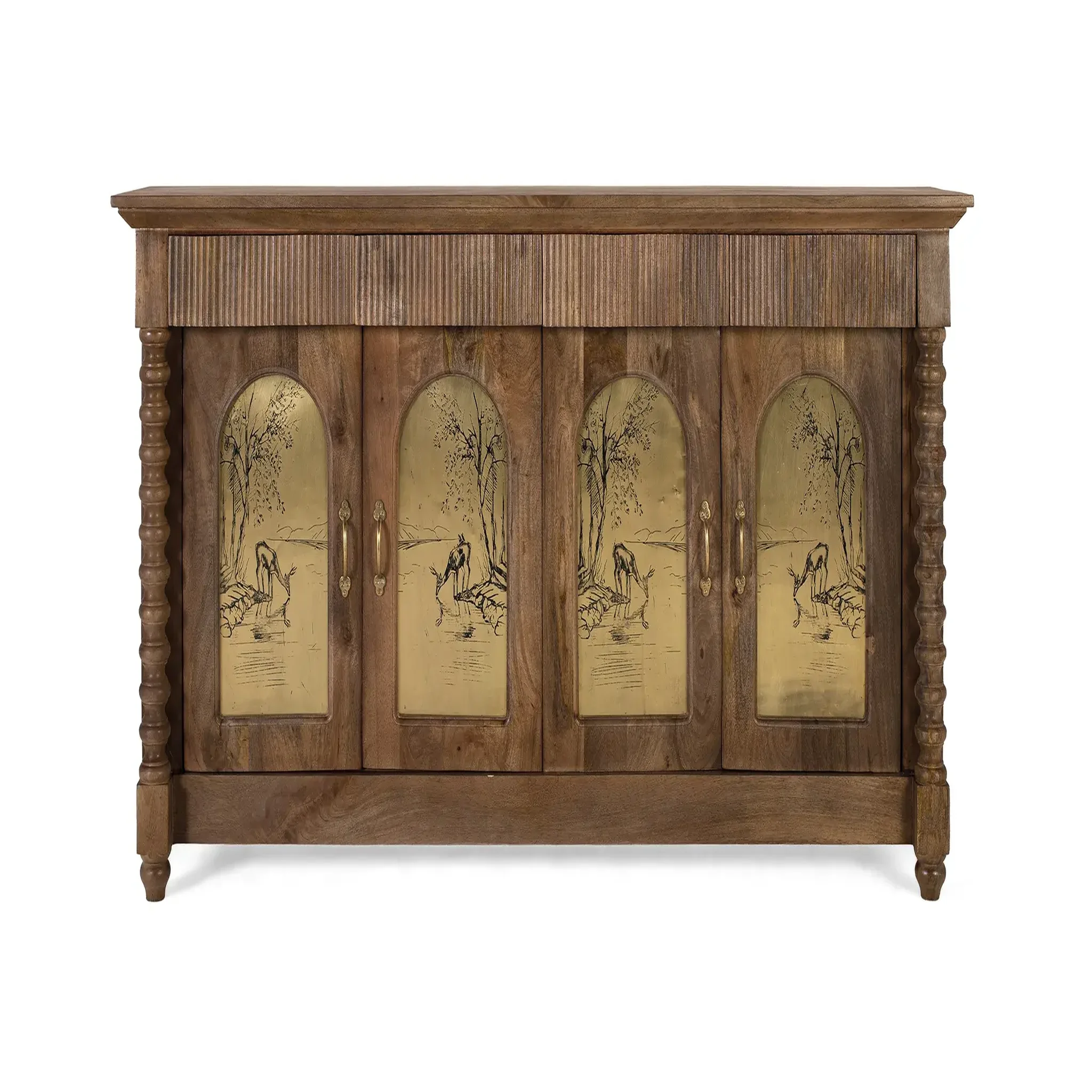 GINER Y COLOMER SL Buffet en bois de manguier 169 cm style ethnique colonial