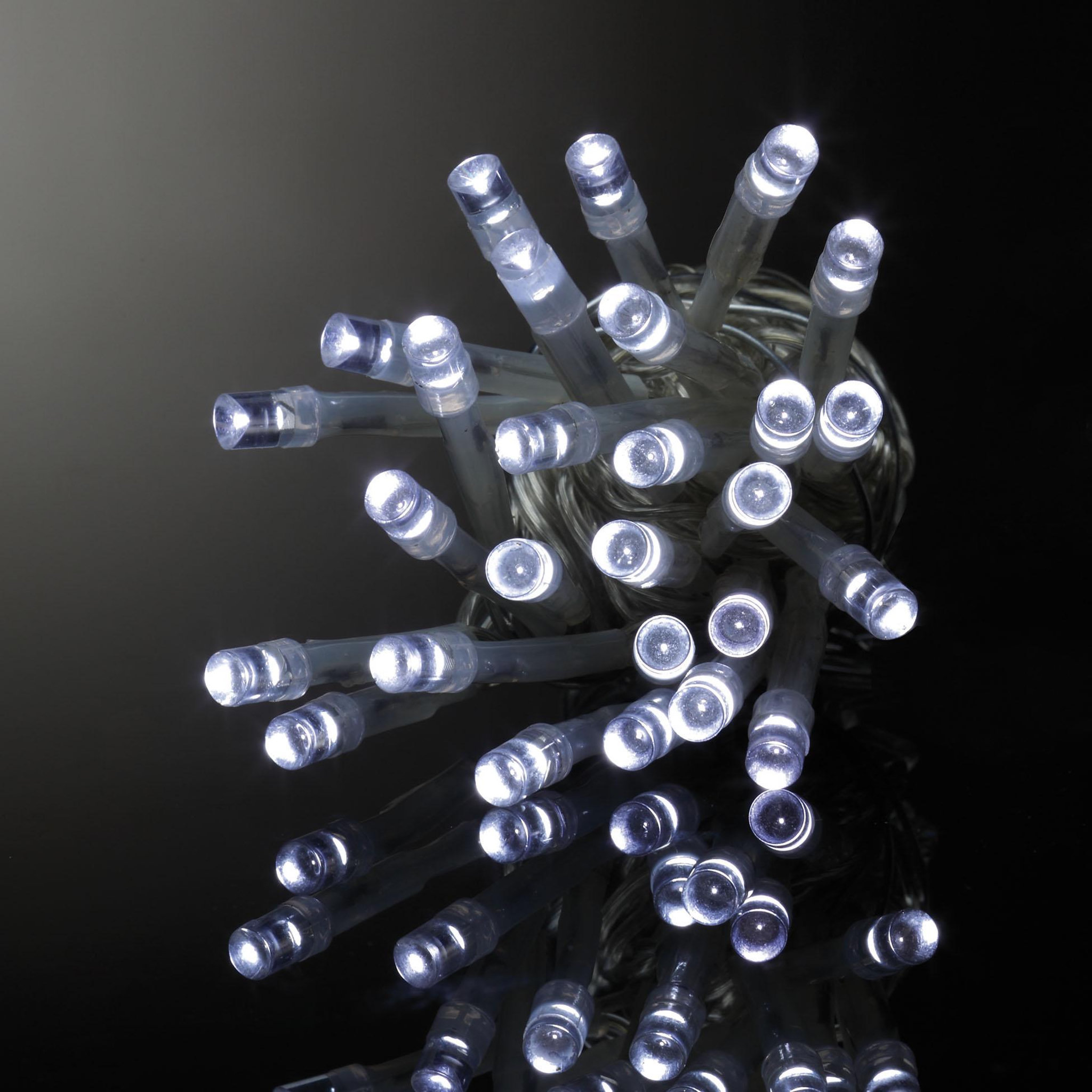 Voir la diapositive 3 : Eden Guirlande électrique 80 led blanche 3m