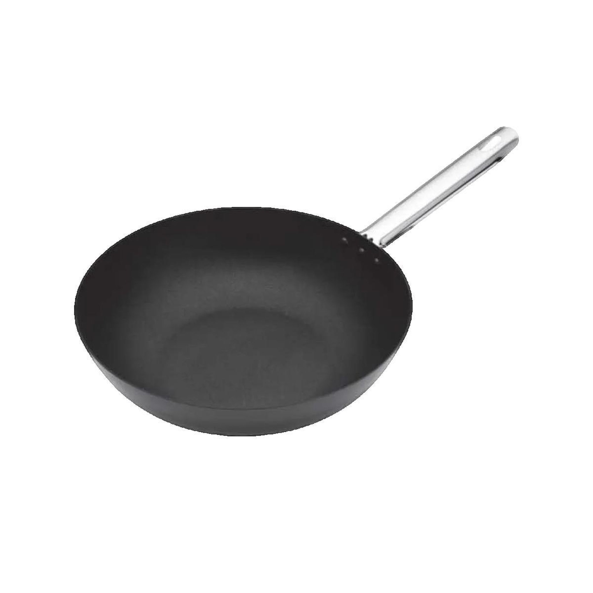 ASTER Wok Aster professionnel en acier carbone antiadhésif