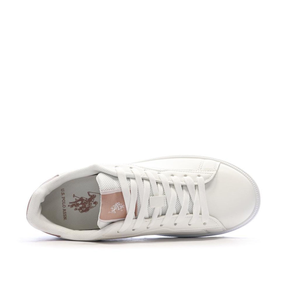 U.S. Polo Assn. Baskets Blanches/Roses Femme US Polo ASSN ARIS