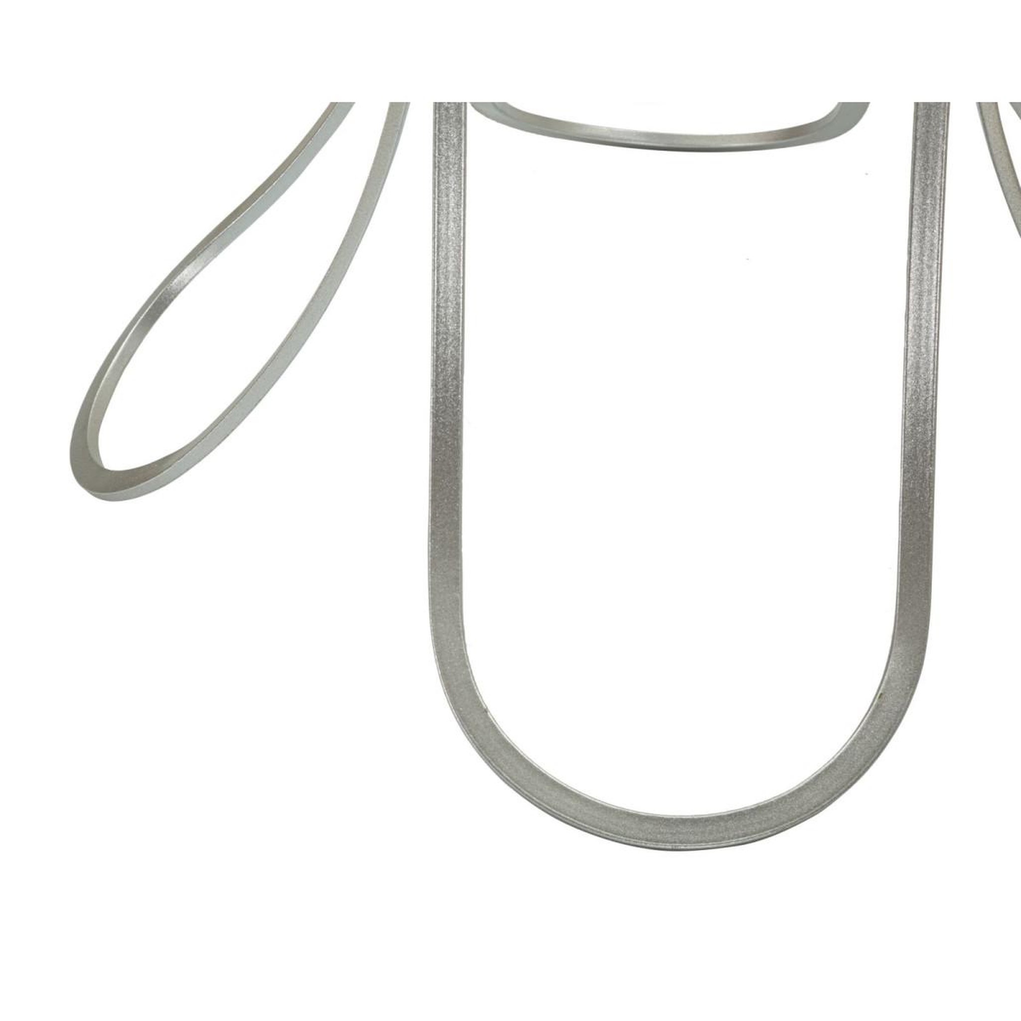 Voir la diapositive 6 : Paris Prix Table d'appoint en métal  trixy  68cm argent