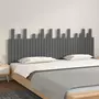 VIDAXL Tete de lit murale Gris 204x3x80 cm Bois massif de pin