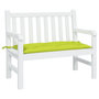 Voir la diapositive 3 : VIDAXL Coussin de banc de jardin vert brillant 110x50x7cm tissu oxford