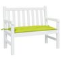 Voir la diapositive 3 : VIDAXL Coussin de banc de jardin vert brillant 110x50x7cm tissu oxford