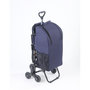 Voir la diapositive 1 : Wenko Chariot de courses avec siège - Sac isotherme 35 L - Bleu foncé