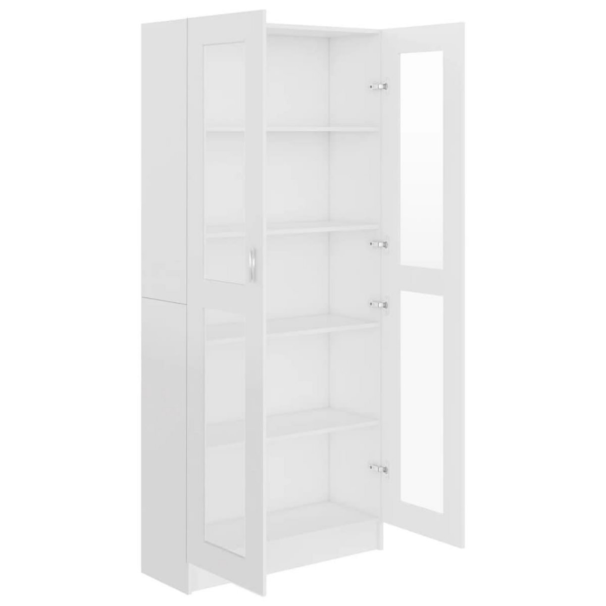 VIDAXL Armoire a vitrine Blanc 82,5x30,5x185,5 cm Bois d'ingenierie