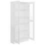Voir la diapositive 5 : VIDAXL Armoire a vitrine Blanc 82,5x30,5x185,5 cm Bois d'ingenierie