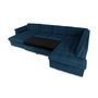 Voir la diapositive 2 : BEST MOBILIER Chuck - canapé panoramique xxl - convertible avec coffre - 7 places - droit