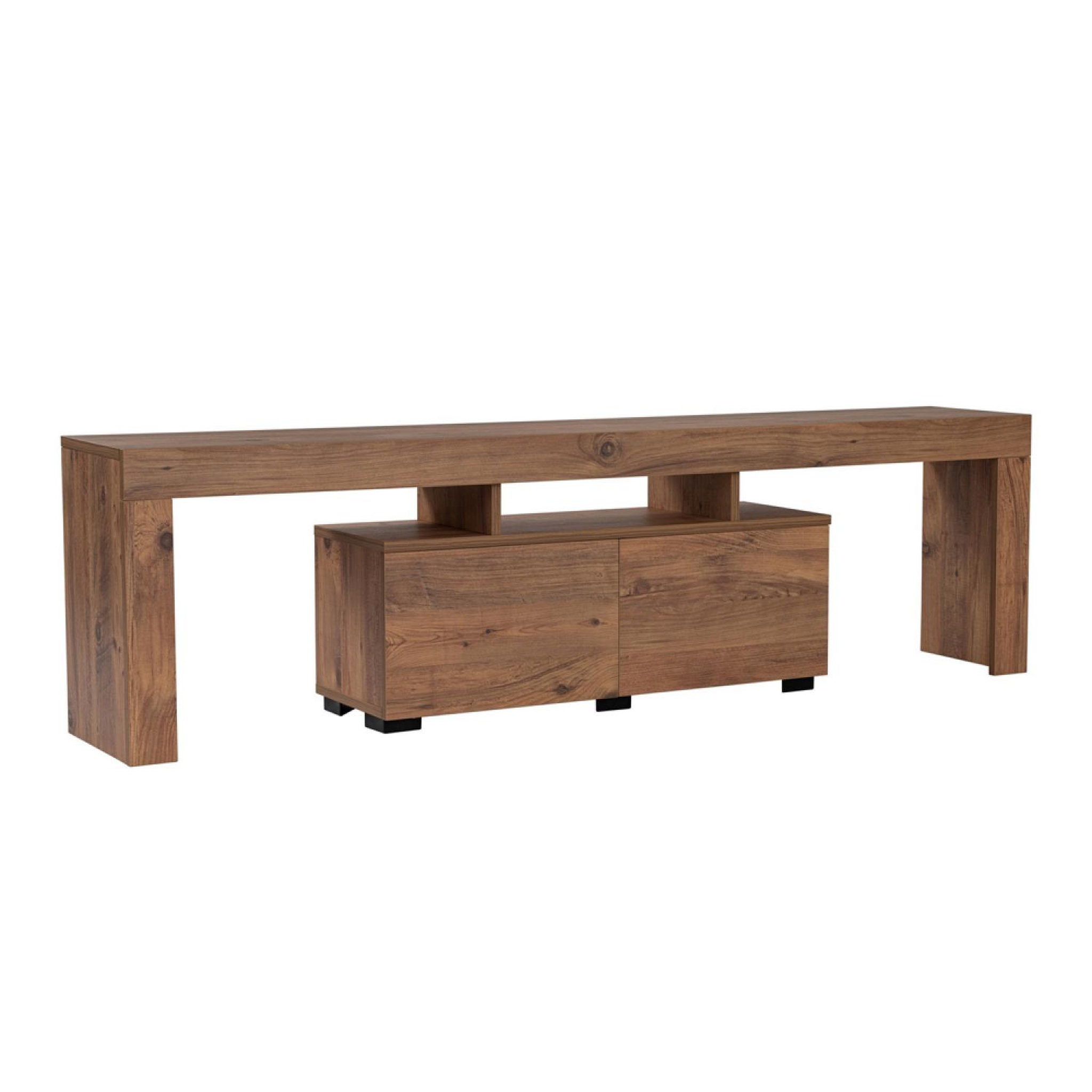 CONCEPT USINE Meuble tv avec placards en bois 180cm juxe