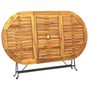 Voir la diapositive 4 : VIDAXL Table de jardin 160x85x74 cm Bois d'acacia massif Ovale