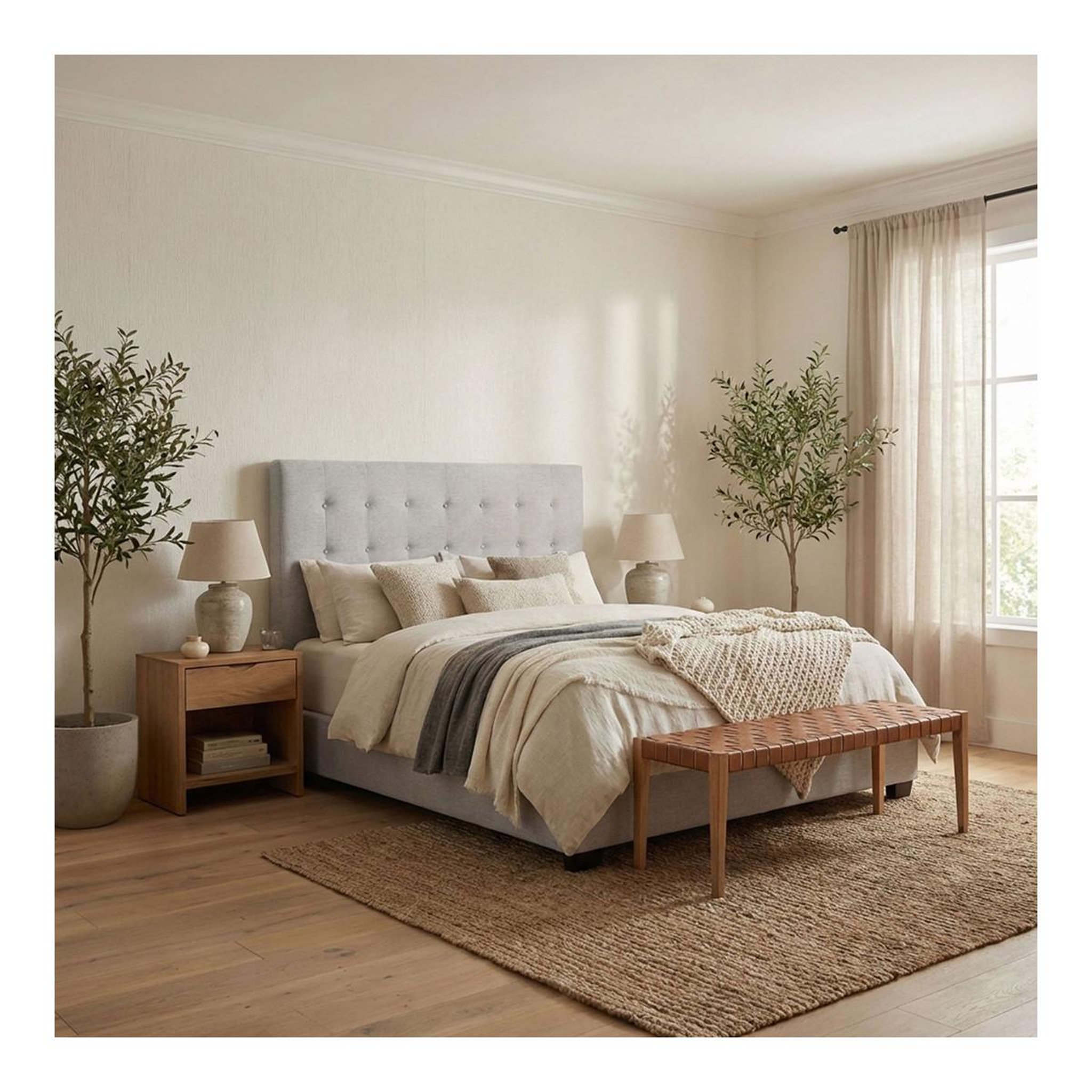 Voir la diapositive 3 : Paris Prix Tête de lit capitonnée en tissu  amor  160cm beige