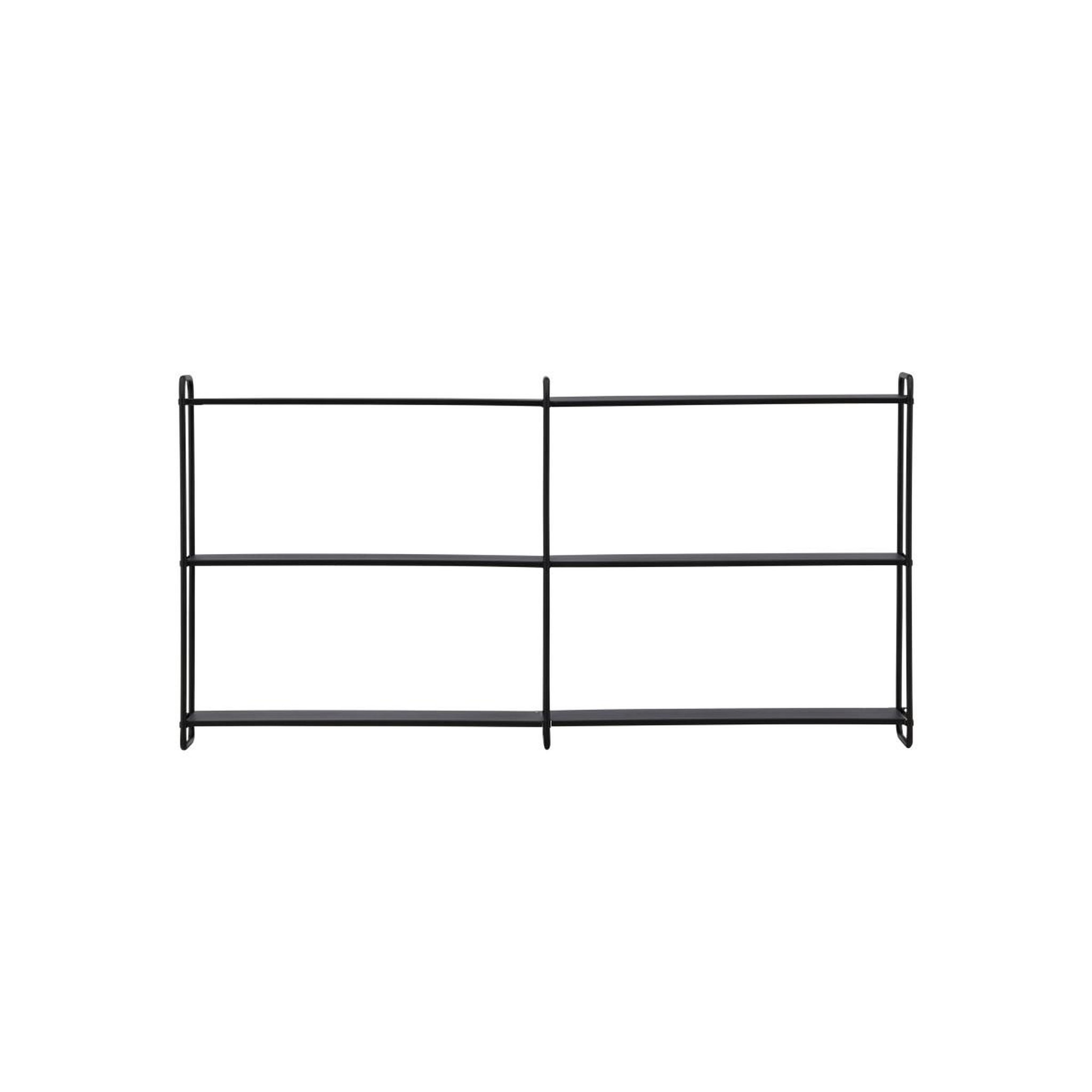 Voir la diapositive 3 : Paris Prix Étagère murale en métal  lyon  122cm noir