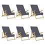 Voir la diapositive 2 : VIDAXL Serviettes de plage 6 pcs anthracite 60x135 cm tissu 400 GSM