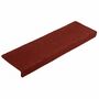 Voir la diapositive 3 : VIDAXL Tapis de marches d'escalier 10pcs Bordeaux 65x21x4cm Aiguillete