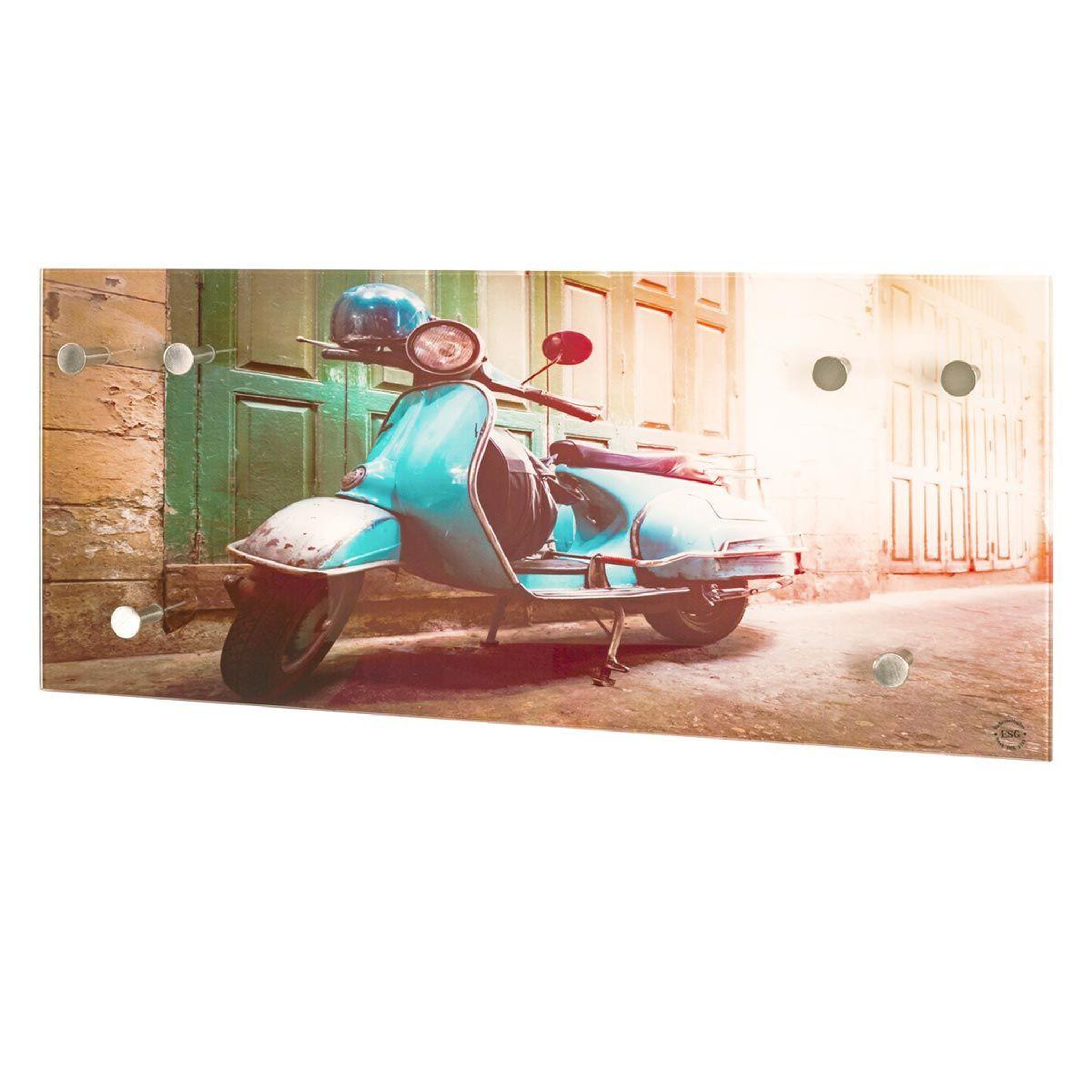 Paris Prix Patère murale 6 crochets  scooter  70cm multicolore