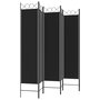 Voir la diapositive 5 : VIDAXL Cloison de separation 6 panneaux Noir 240x200 cm Tissu