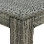 Voir la diapositive 4 : VIDAXL Table de bar de jardin Gris 60,5x60,5x110,5 cm Resine tressee