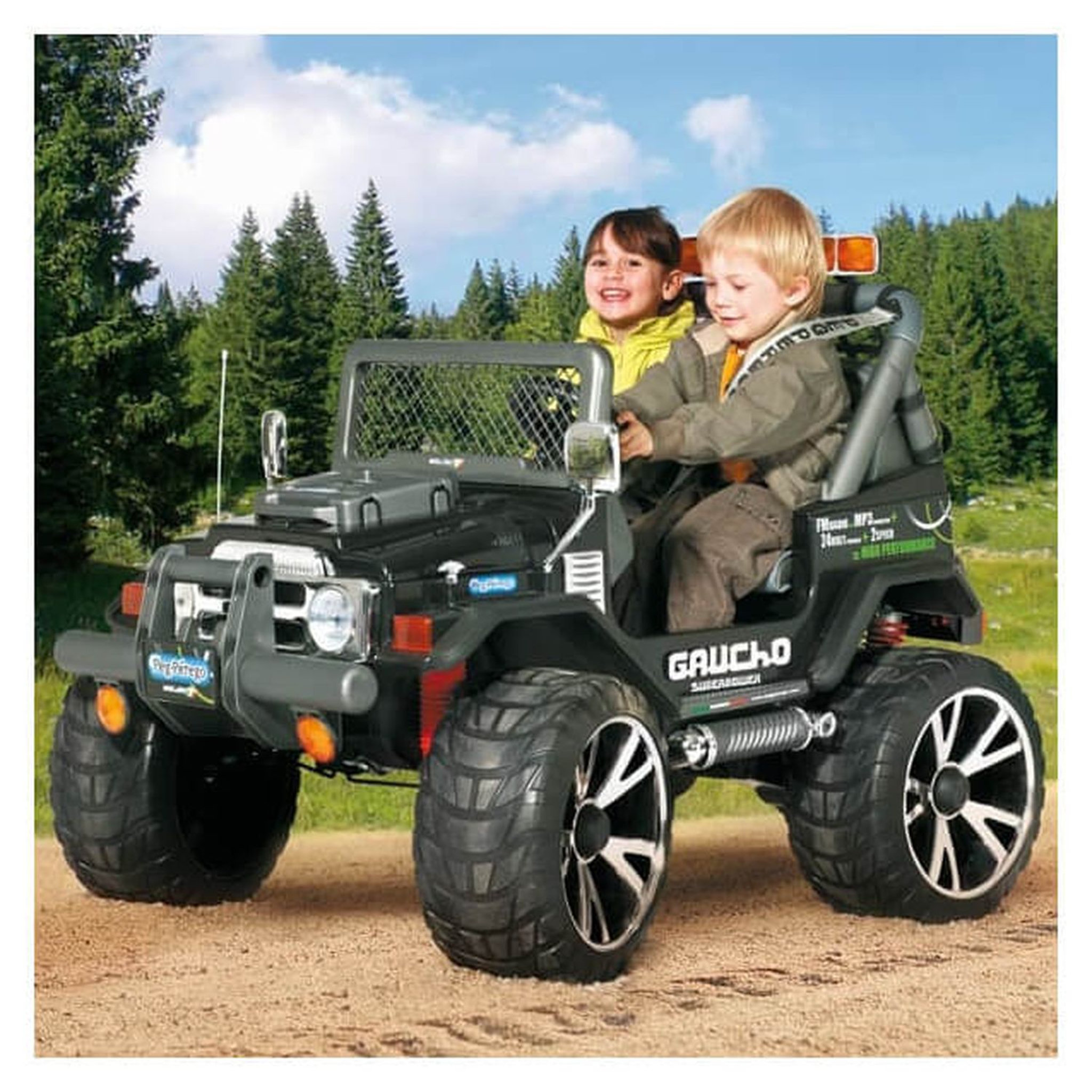 Voir la diapositive 3 : PEG PEREGO Véhicule Gaucho 4X4 SuperPower 24 V - 2 places