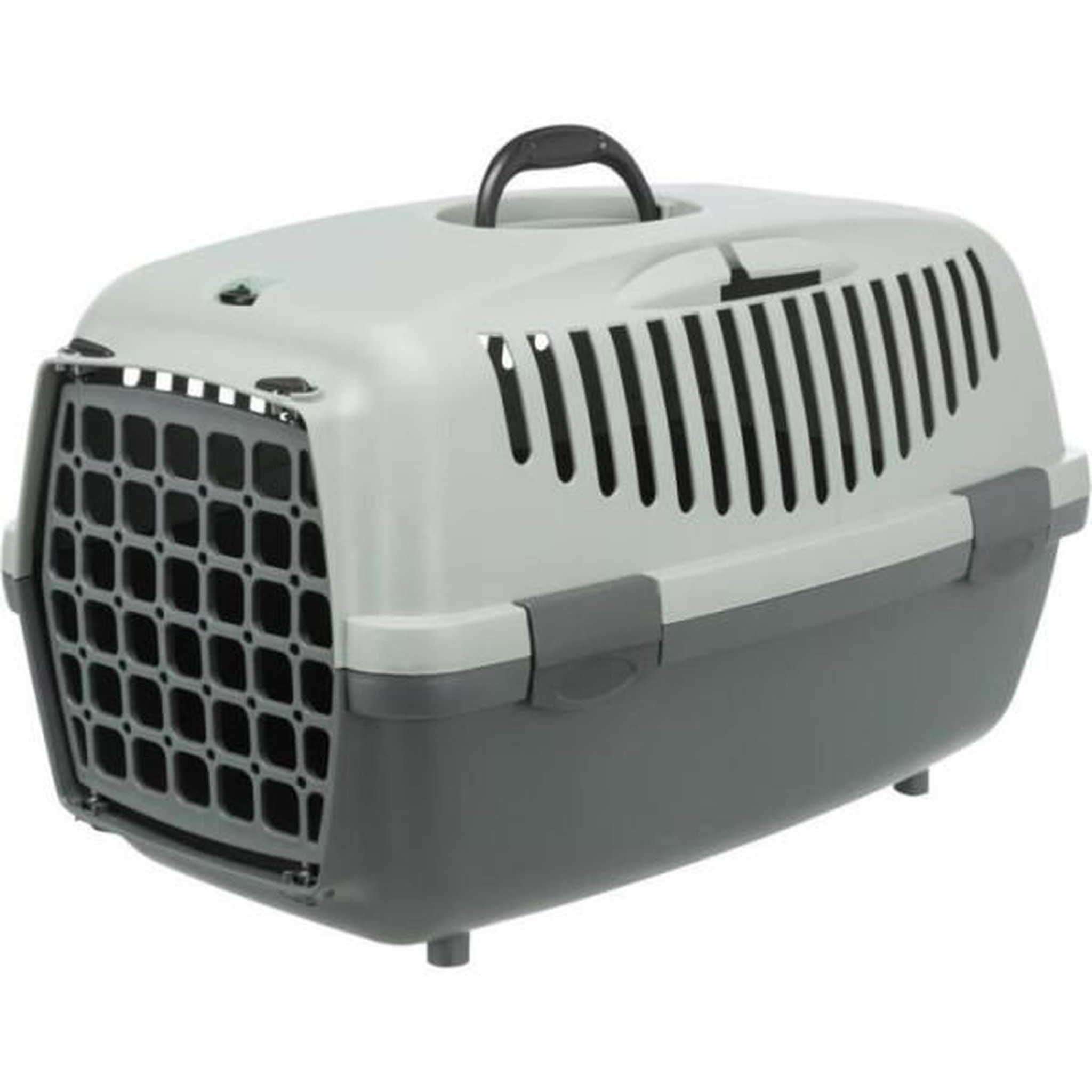Trixie Trixie box de transport capri 1 - xs - 32 x 31 x 48 cm - anthraciten gris et vert - pour chien