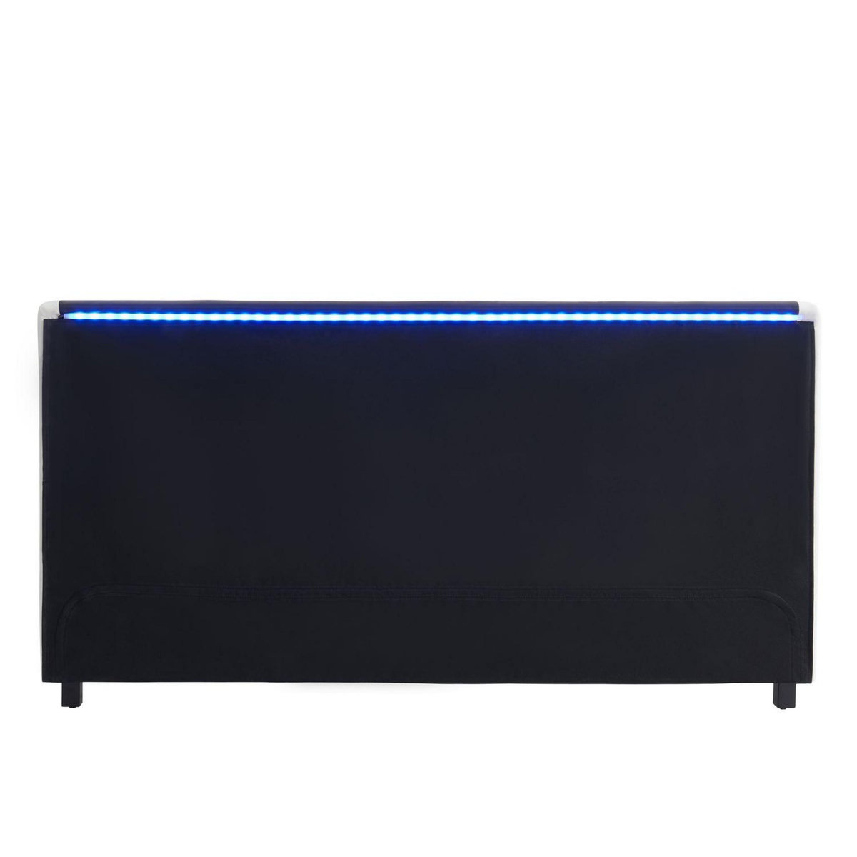 Lit double à LED avec sommier à lattes et tête de lit 160x200cm NEO