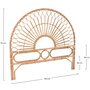 Voir la diapositive 4 : Rendez vous déco Tête de lit 140 cm en rotin - Bahia
