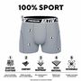 Voir la diapositive 2 : FREEGUN Lot de 4 Boxers homme Aktiv Sport Fluo surpiqûres colorées
