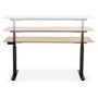 Voir la diapositive 5 : Paris Prix Bureau Ergonomique Réglable  Électrique  140cm Naturel & Noir
