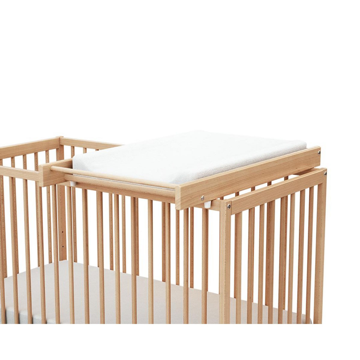 AT4 Grand plan à langer en bois amovible avec matelas ESSENTIEL