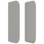 Voir la diapositive 4 : VIDAXL Tete de lit avec oreilles Gris clair 103x16x78/88 cm Tissu