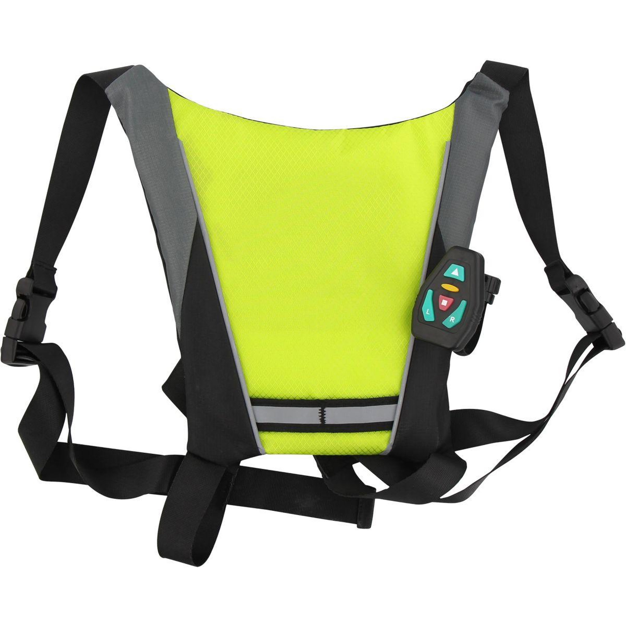 Voir la diapositive 3 : TNB Gilet jaune signal LED + Télécommande