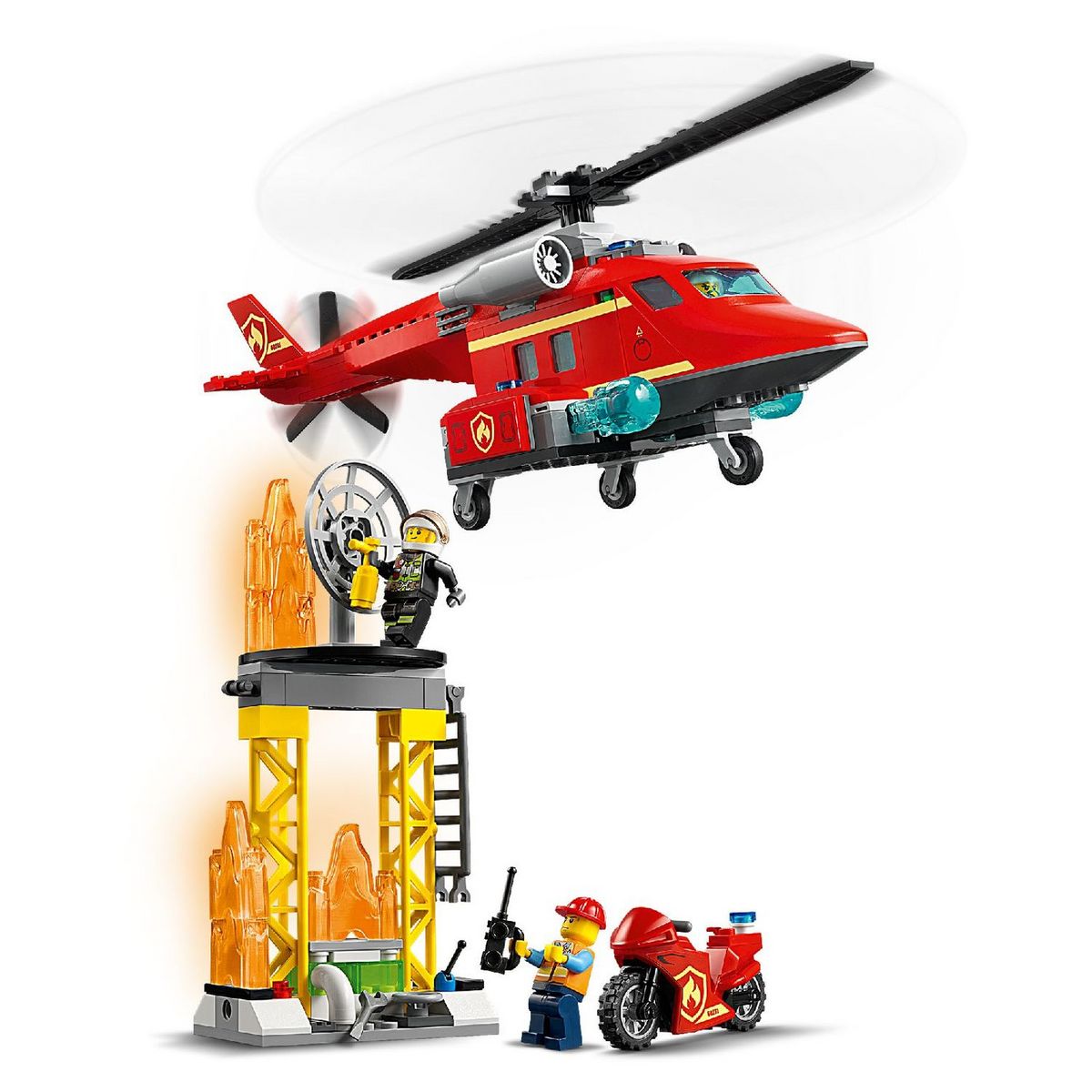 LEGO City 60281 - L&rsquo;hélicoptère de secours des pompiers