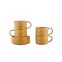 Voir la diapositive 3 : BJORN Tasse SCANDI 15cl et soucoupe Ø12cm - 8 pièces - Ocre