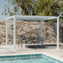 Voir la diapositive 2 : SWEEEK Pergola bioclimatique aluminium et acier lames orientables 3x3m Palace