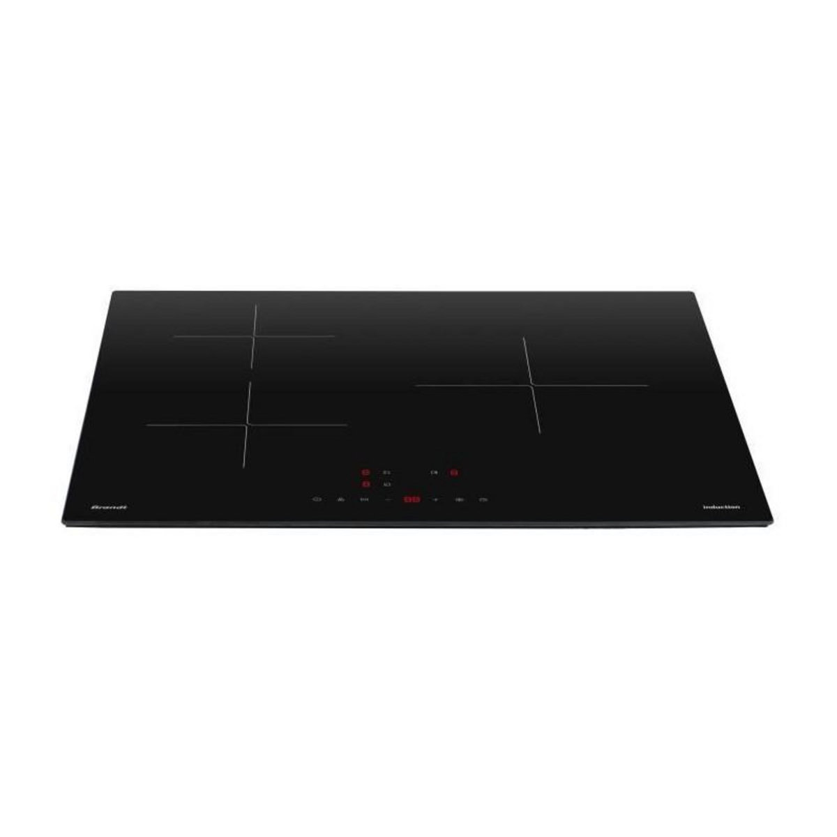 BRANDT Plaque de cuisson induction BRANDT - 3 Foyers - 6x59x52 cm - TI321B