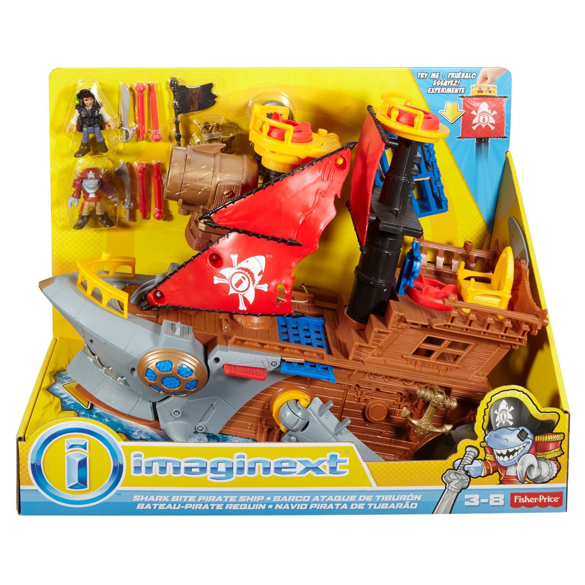 Voir la diapositive 7 : Fisher price Bateau Pirate Requin Imaginext 