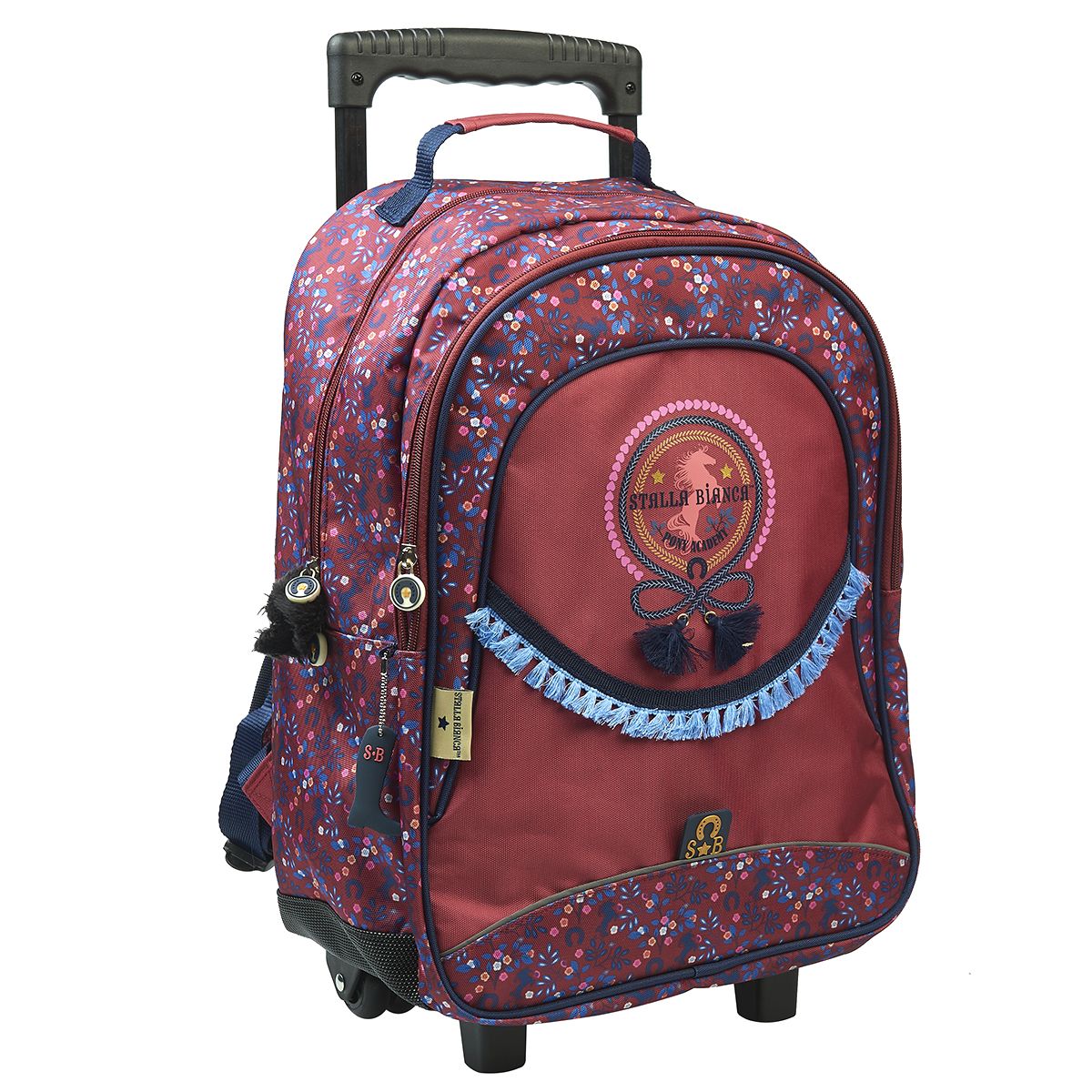 Stalla Bianca Sac à dos à roulettes rouge cheval
