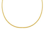L'ATELIER D'AZUR Collier Femme Maille Haricot - Or Jaune
