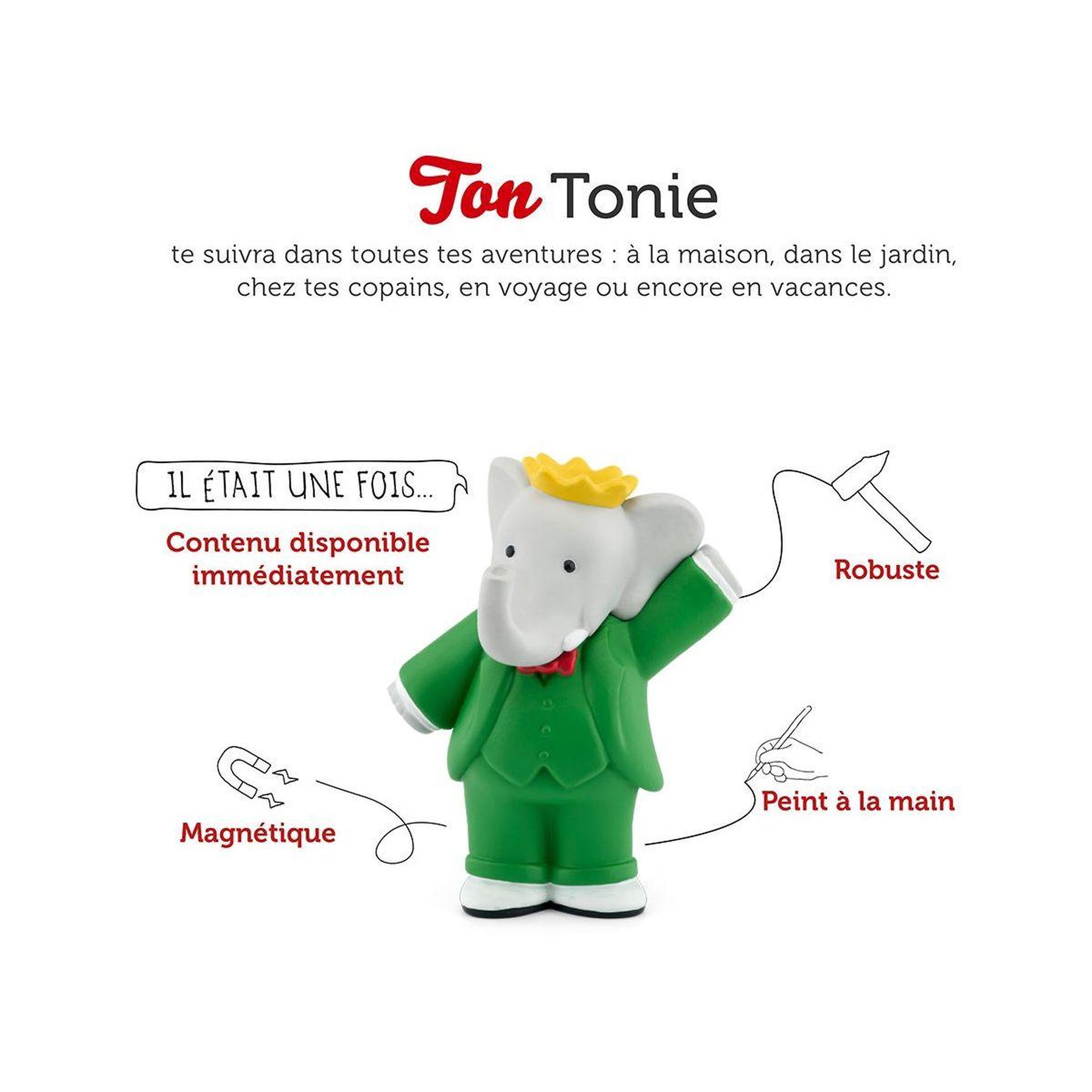 Voir la diapositive 2 : TONIES Figurine Babar
