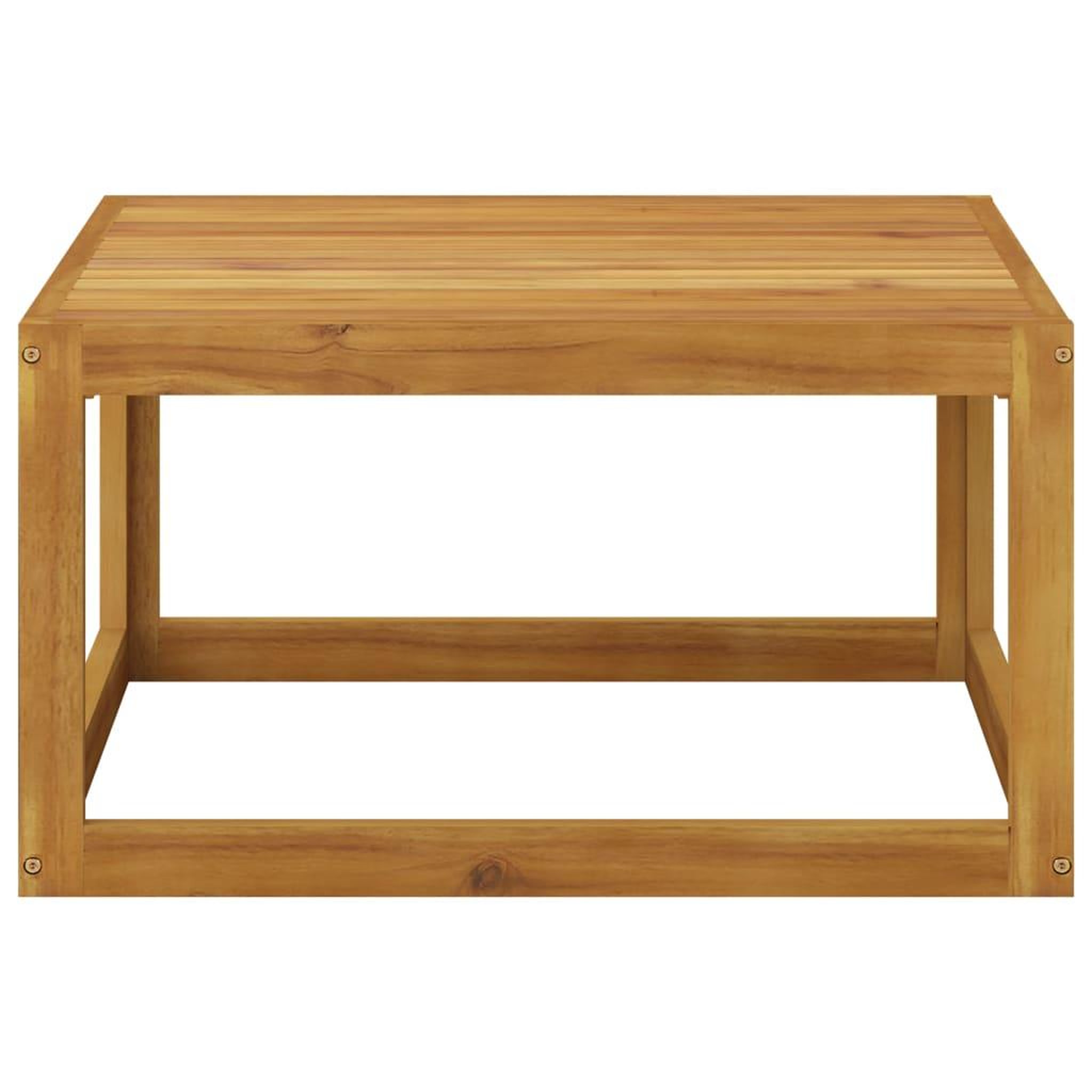 Voir la diapositive 2 : VIDAXL Table basse 68x68x29 cm Bois d'acacia solide