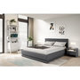 Voir la diapositive 6 : Lit coffre 140x190cm avec contour lit LED + sommier à lattes inclus GALAXY